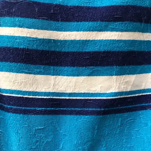 Gabby Skye Blue Striped Dress - Picture 2 of 4